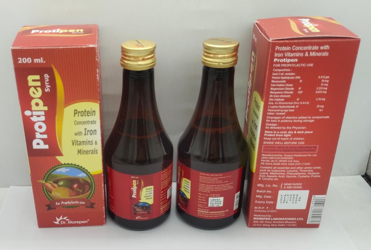 Protein Concentrate, Lysine HCl with Iron, Vitamin and Minerals Syrup